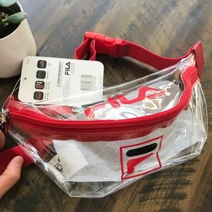 fila clear fanny pack